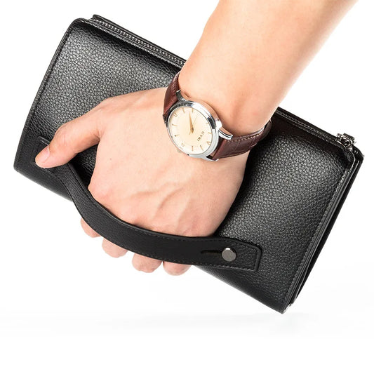 Neue Herren-Clutch mit großem Fassungsvermögen