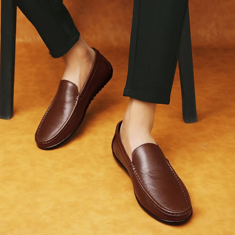 Mens Moccasins Flat Shoes