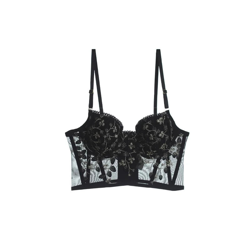 Women Steel Rubber Bone Push Up Bras