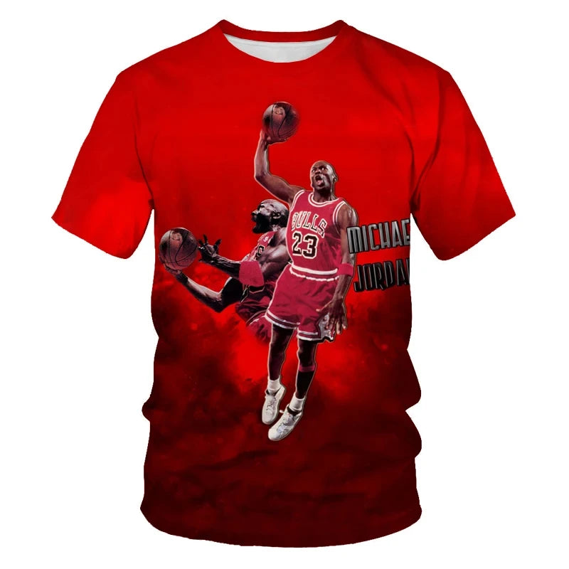 Boy Basketball Star 3D Printed Fashion T-shirt