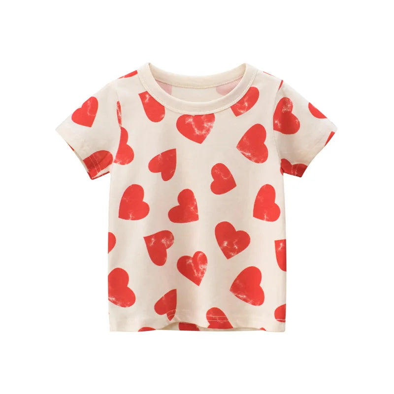 Sommer 2-8 Jahre Kinder Mädchen Shorts Ärmel T-shirts