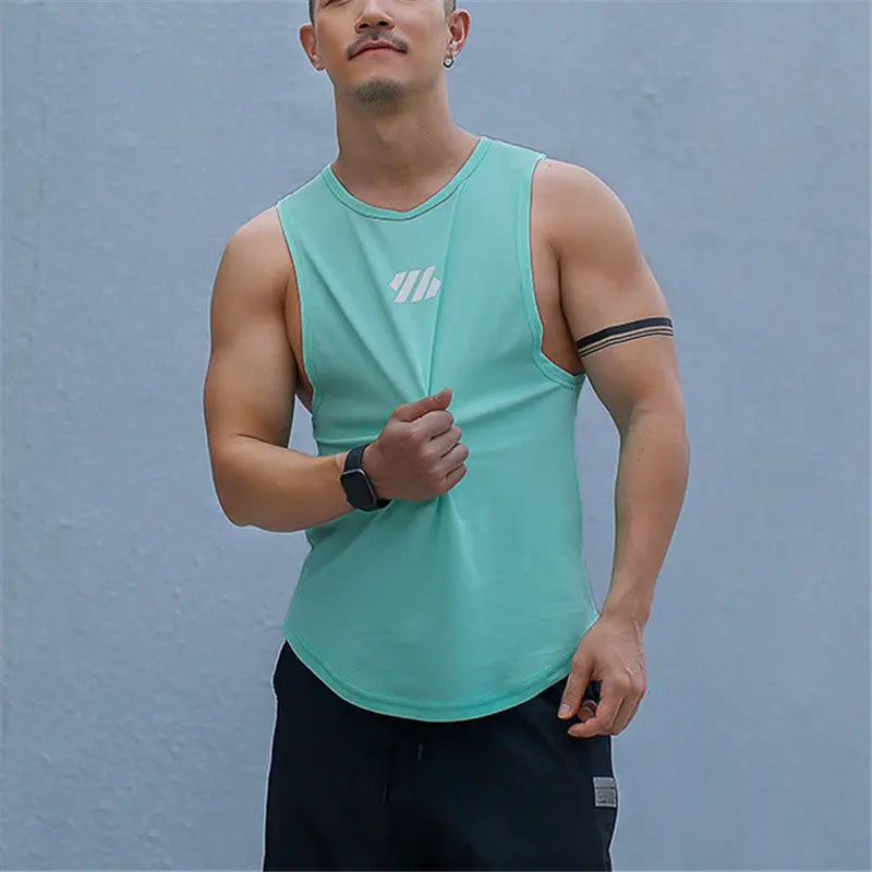 Tank Tops Männer Fitnessstudios Workout Ärmelloses Shirt Männliches Unterhemd