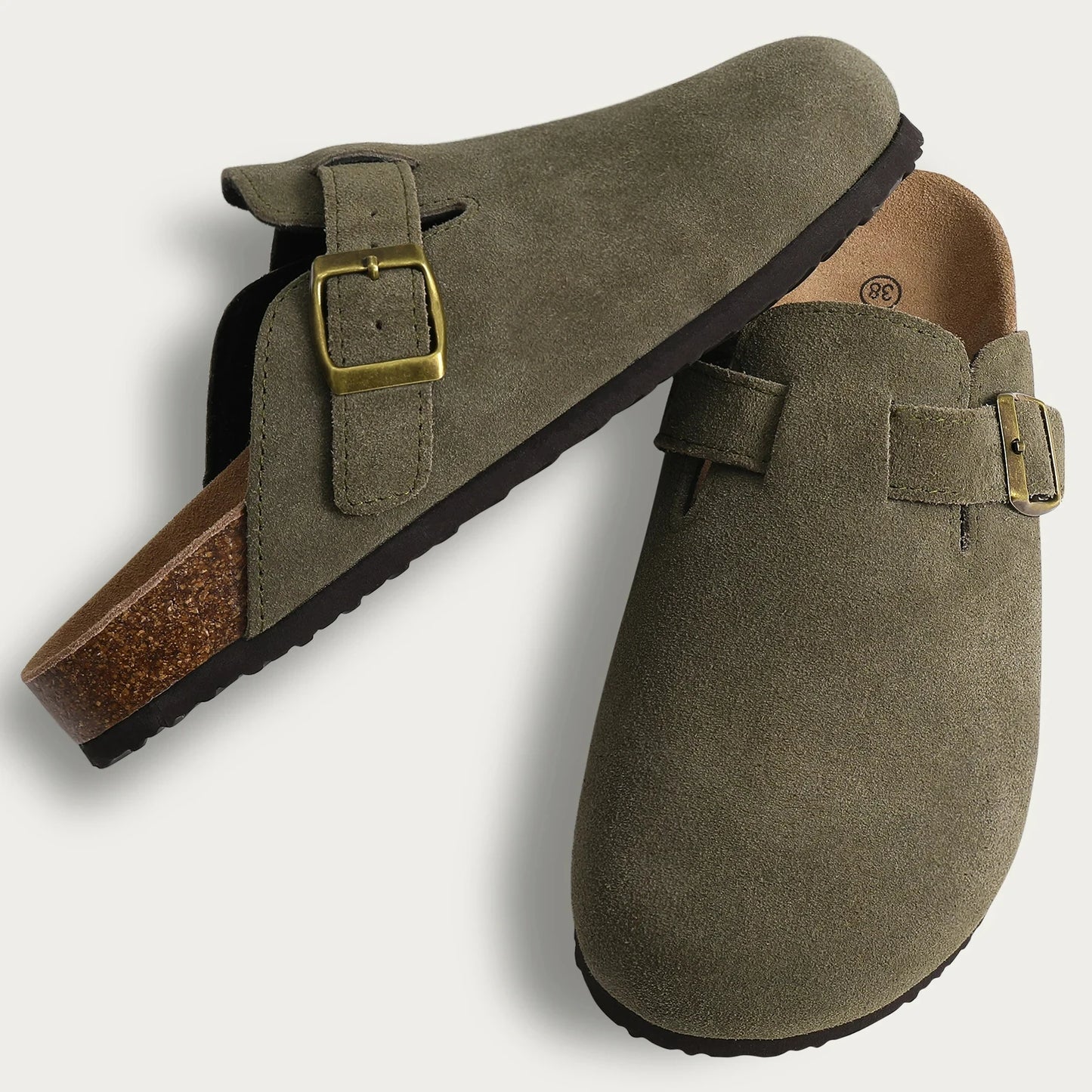 Damenmode Clogs Hausschuhe mit Korksohle