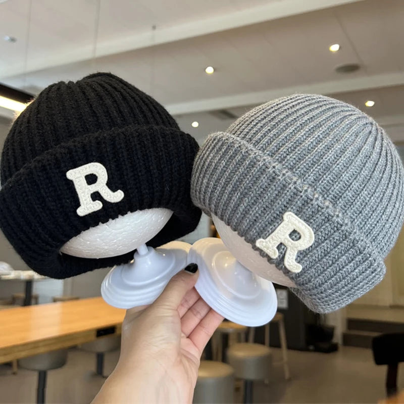 New Korean R Letter Baby Hat