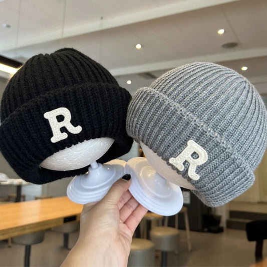 New Korean R Letter Baby Hat