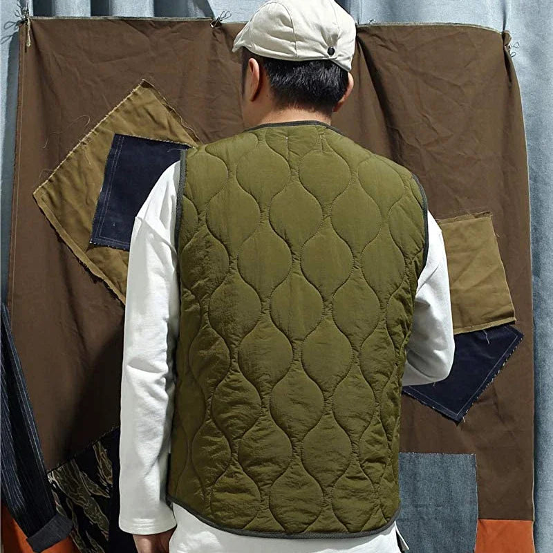 Ärmellose Steppjacke für Herren