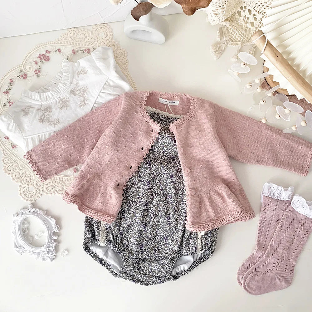 Toddlers Girls Knitted Cardigan Coats