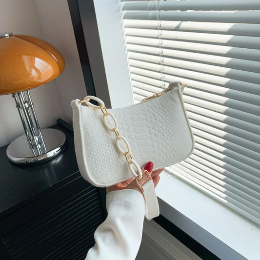 Schlichte Schulter- und Crossbody Tasche Retro