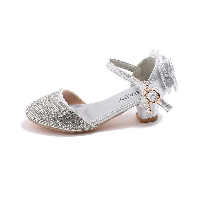 New Girls Rhinestone Princess Shoes