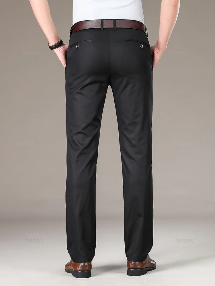High Quality Luxury Straight Business Suit Pants