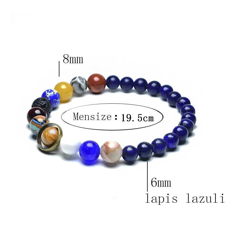 New Unique Eight Planets Bracelet