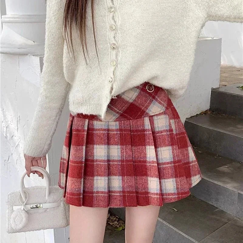 Vintage Kawaii süße koreanische Mode Miniröcke
