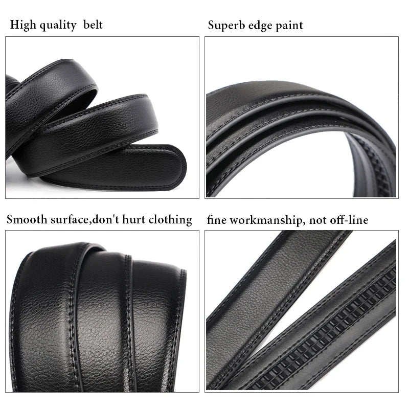 Men Automatic Buckle Famous Brand Business Belt