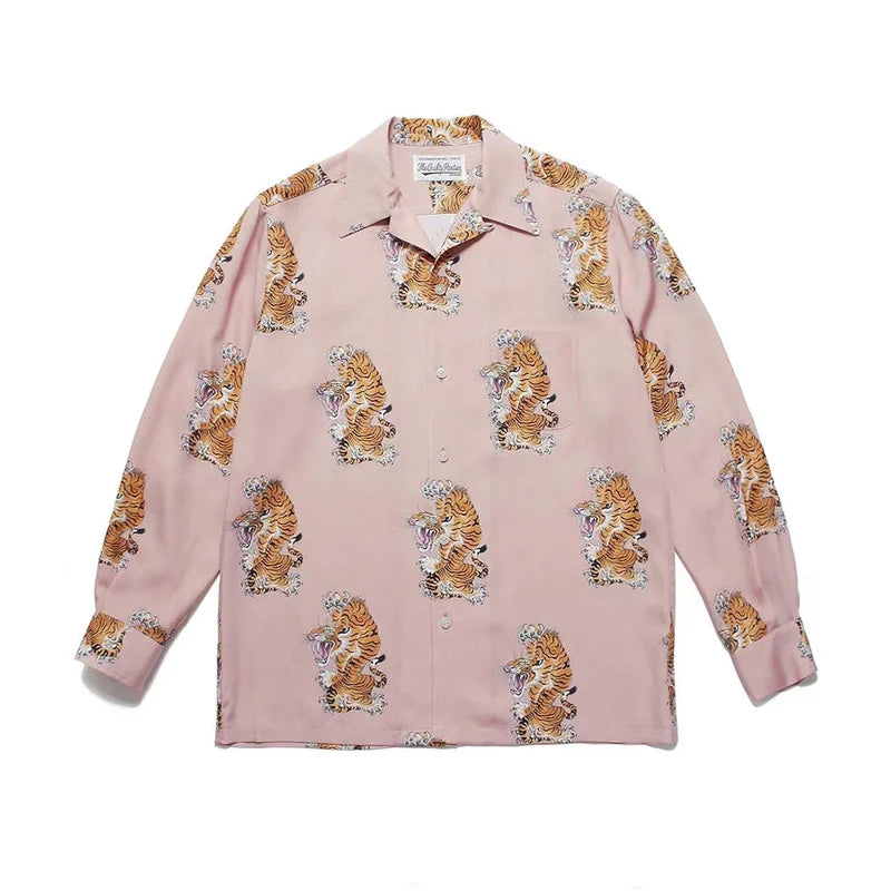 Autumn WACKO MARIA Embroidery Logo Long Sleeve Shirt