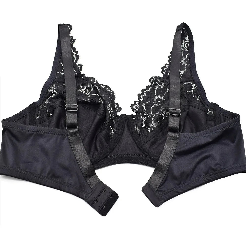 Women Plus Size Bra See Through Sexy Lingerie