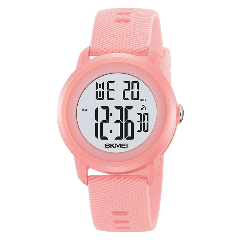 Women Waterproof Sports LED Display Wristwatches
