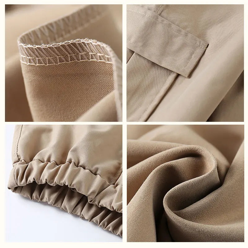 Autumn Kids Solid Color Casual Trousers