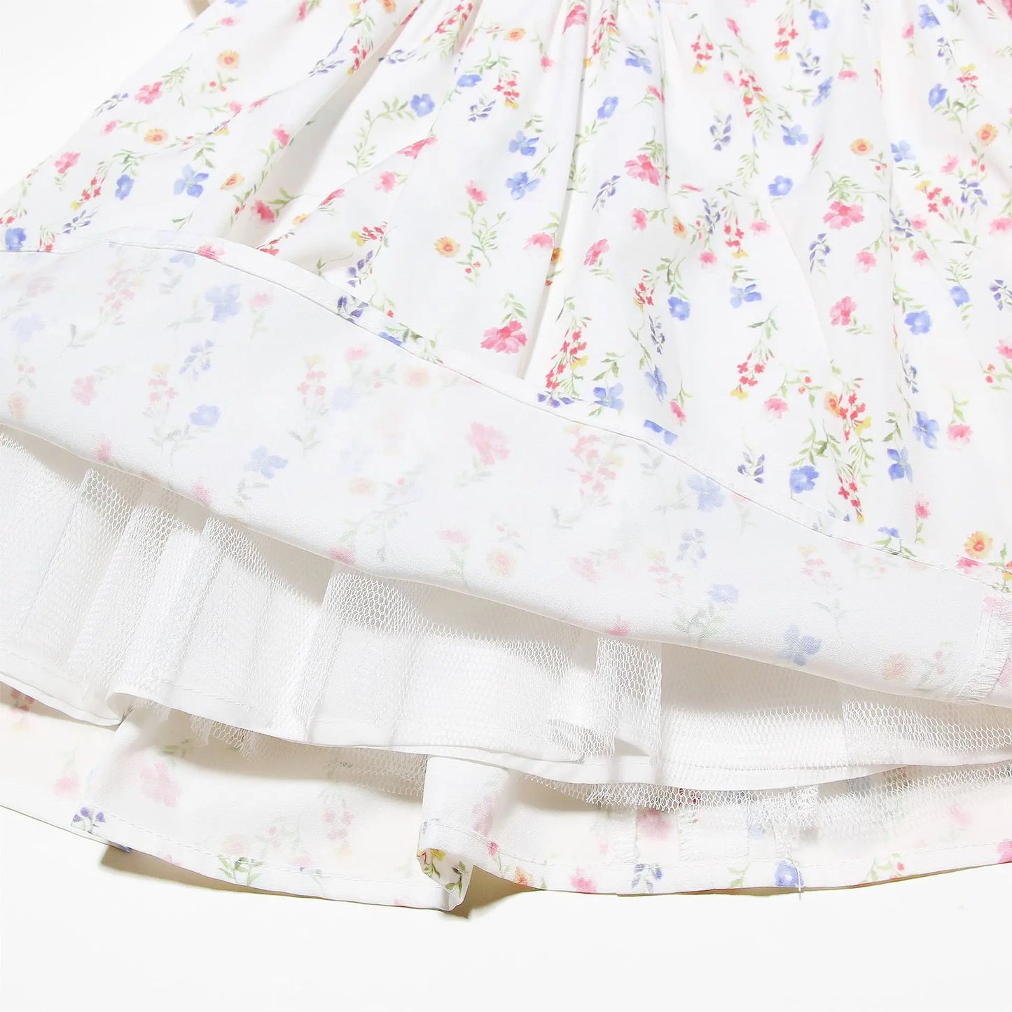 Suninheart Floral Print Short Party Dresses Off The Shoulder Tulle Dress