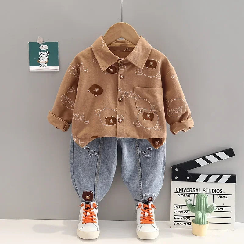New Spring Autumn Boys Clothing Set