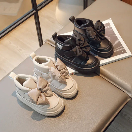 New Girls' Thickened Cotton-Padded Shoes