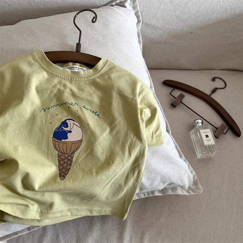 Summer Cute Cartoon Kids T-Shirts