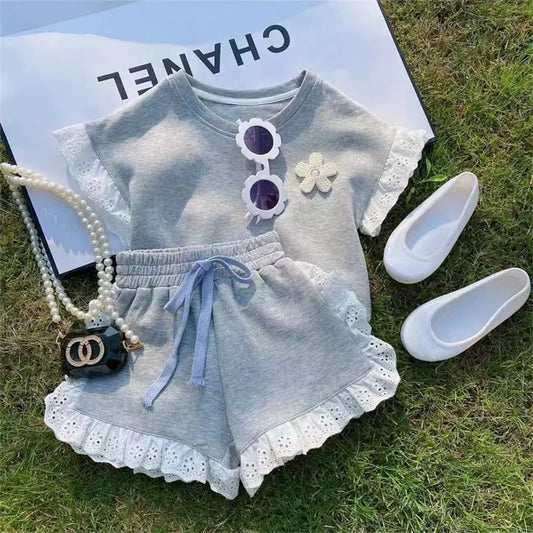 Girls New Summer Two-Piece Set