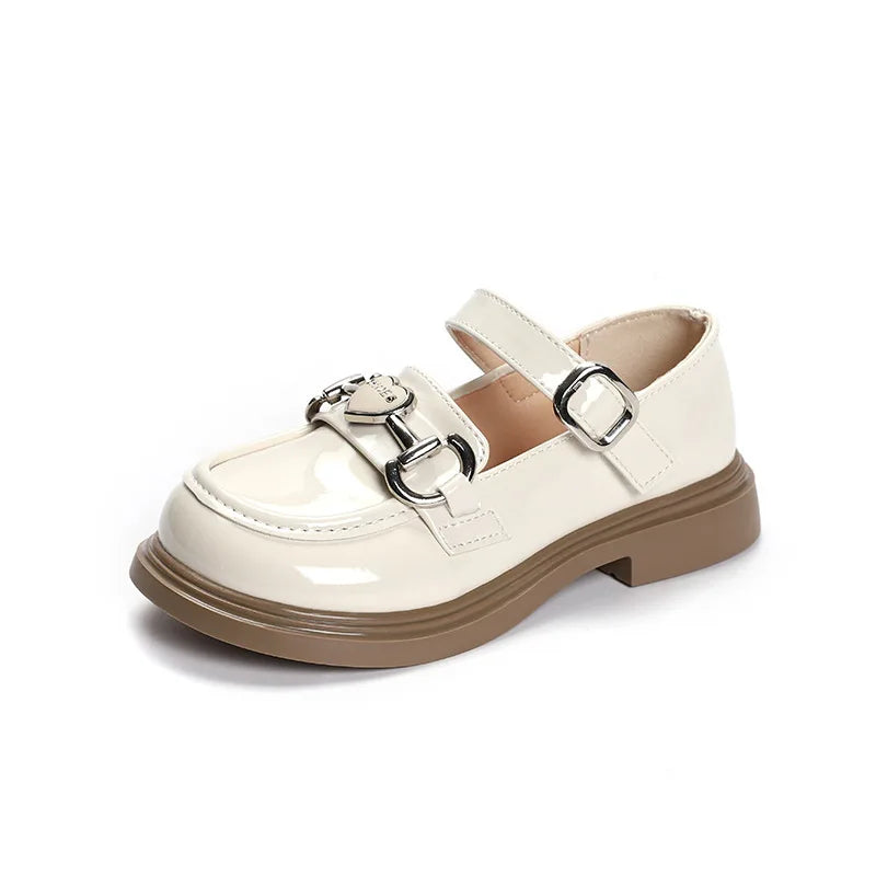 Autumn Glossy Kids Black School Performance Shoes