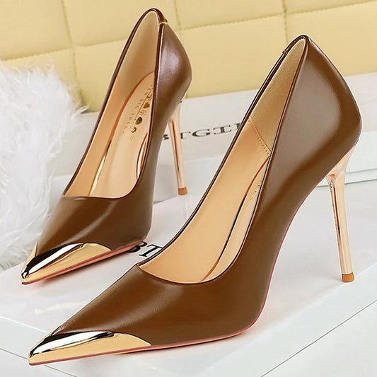 Women Pumps Stiletto 9.5 Cm 4.5cm Heels
