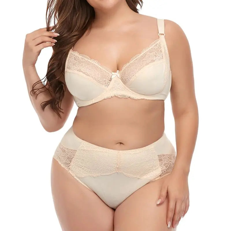 Women Floral Lace Underwear Set