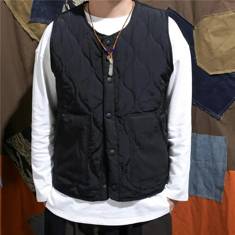 Ärmellose Steppjacke für Herren