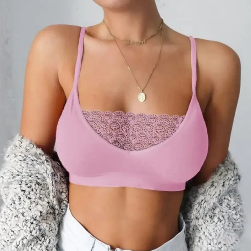 Women Bandeau Slim Sexy Solid Colour Tanks Underwear