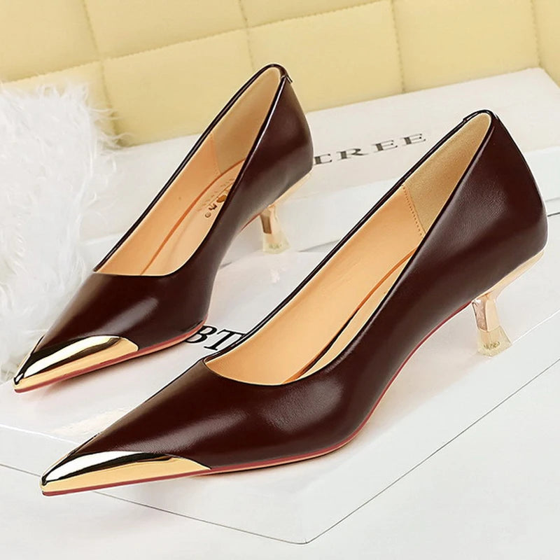 Women Pumps Stiletto 9.5 Cm 4.5cm Heels