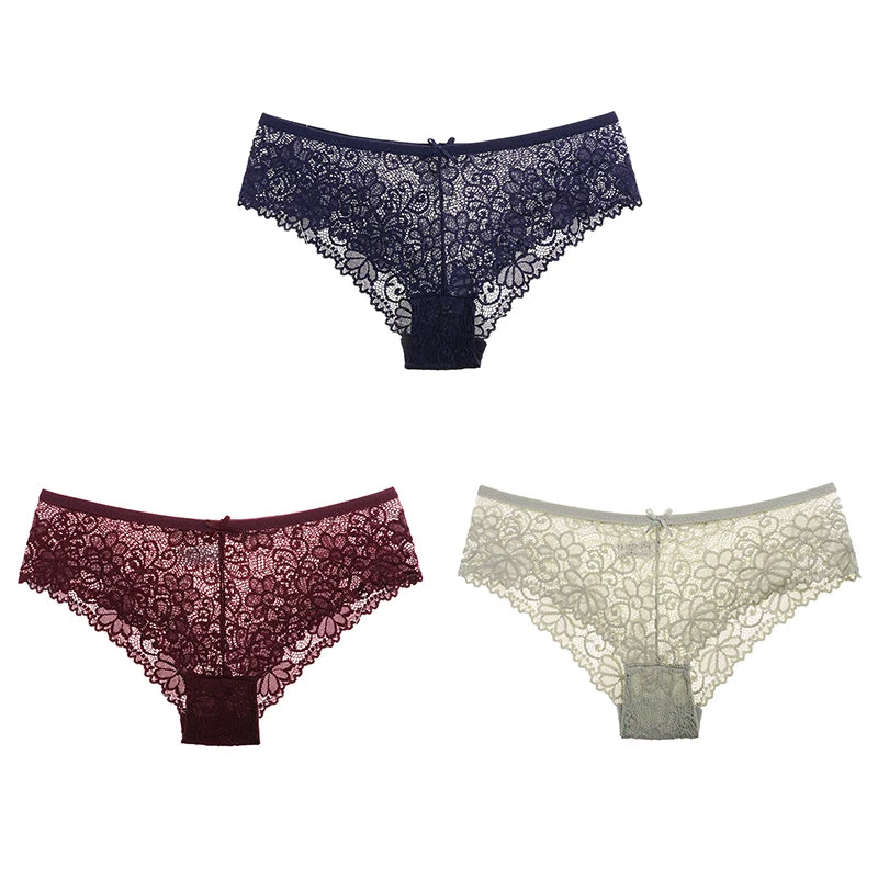 Women Briefs Sexy Full Lace Panties