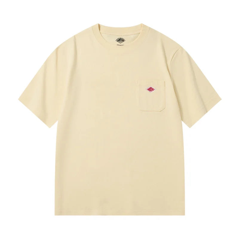 Men Pure Cotton Short Sleeve Loose T-shirt
