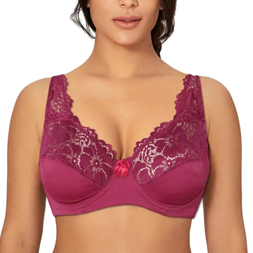 Women Plus Size Bra See Through Sexy Lingerie