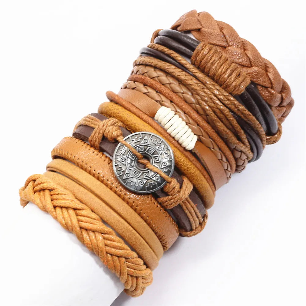 10 Pcs/set Black Wrap Women New Fashion Bracelets