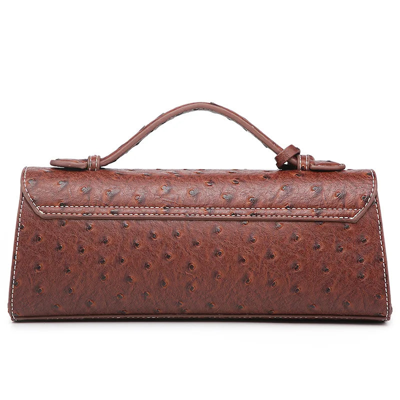 Rechteckige Handtasche mit Schlangenmuster