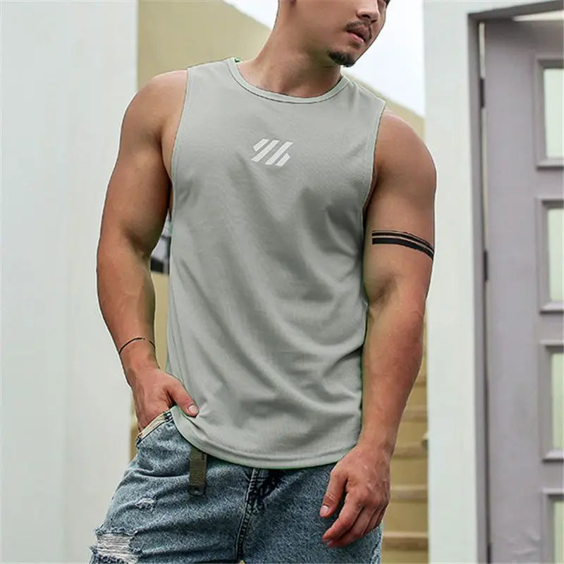 Tank Tops Männer Fitnessstudios Workout Ärmelloses Shirt Männliches Unterhemd