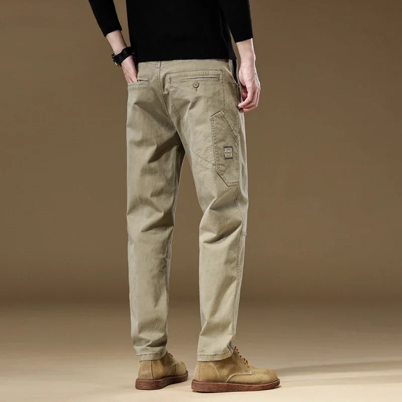 Herbst Neue Herren Baumwolle Jogging Cargo Lange Hose