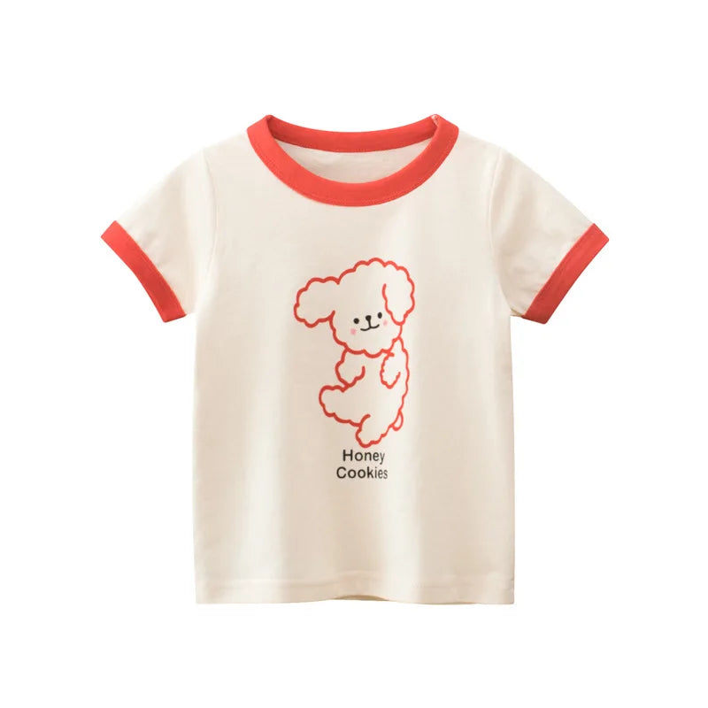 Sommer 2-8 Jahre Kinder Mädchen Shorts Ärmel T-shirts