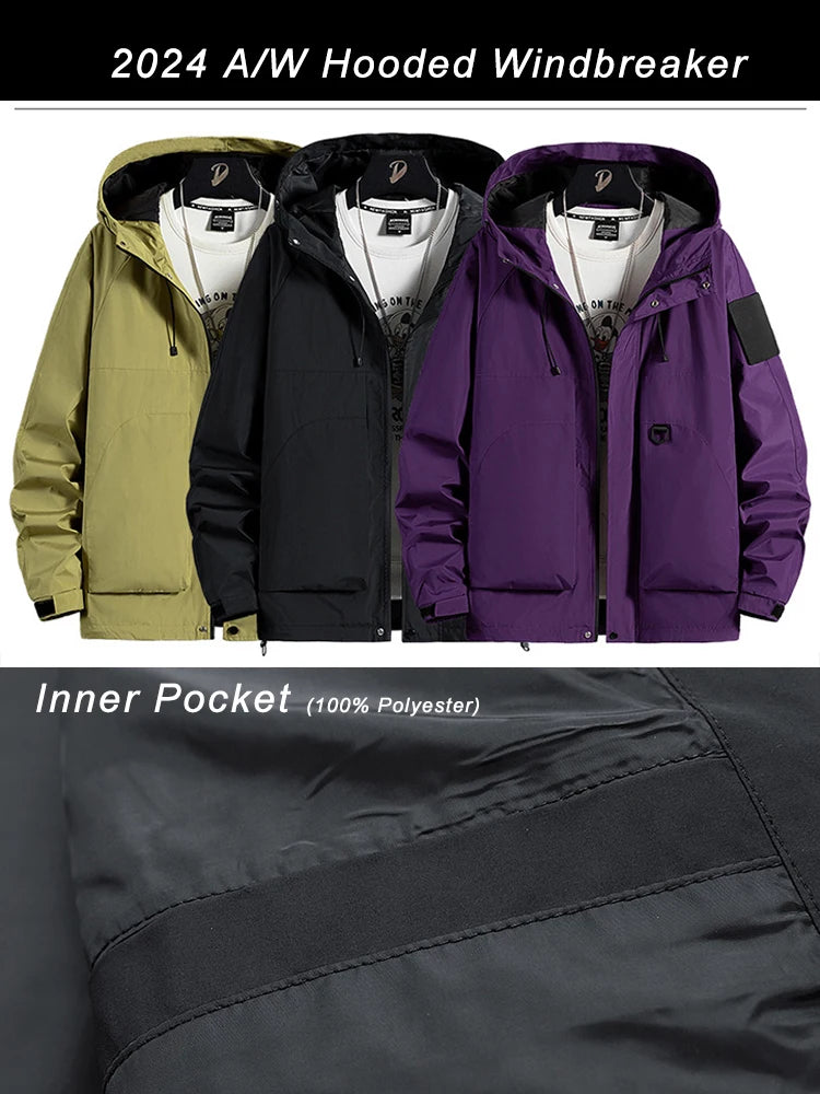 Neu Plus Größe Herren Windjacken Casual JackeXL