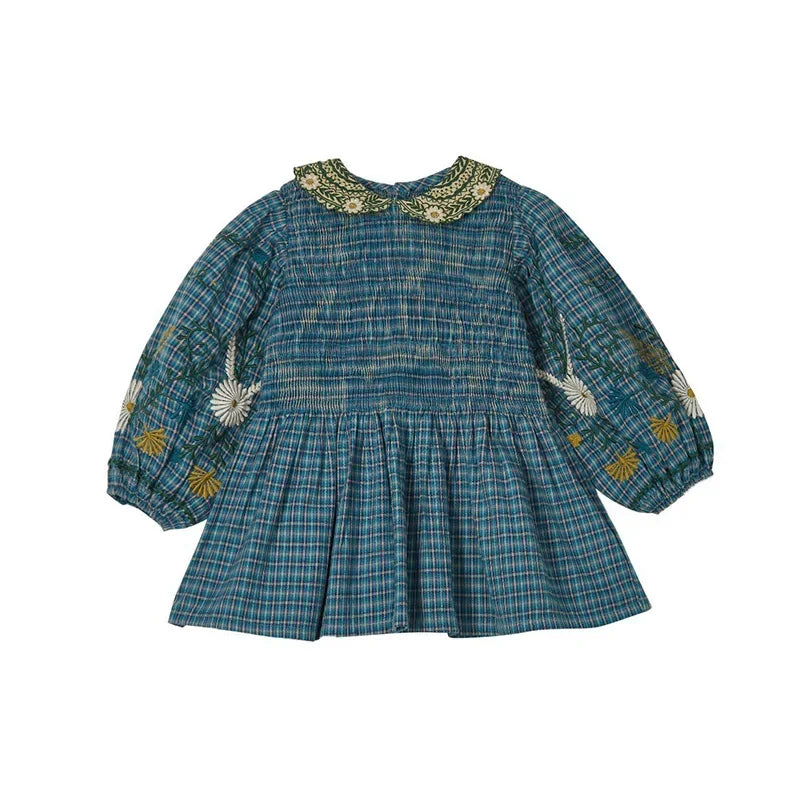 Neues besticktes Prinzessinnenkleid für Blumenmädchen