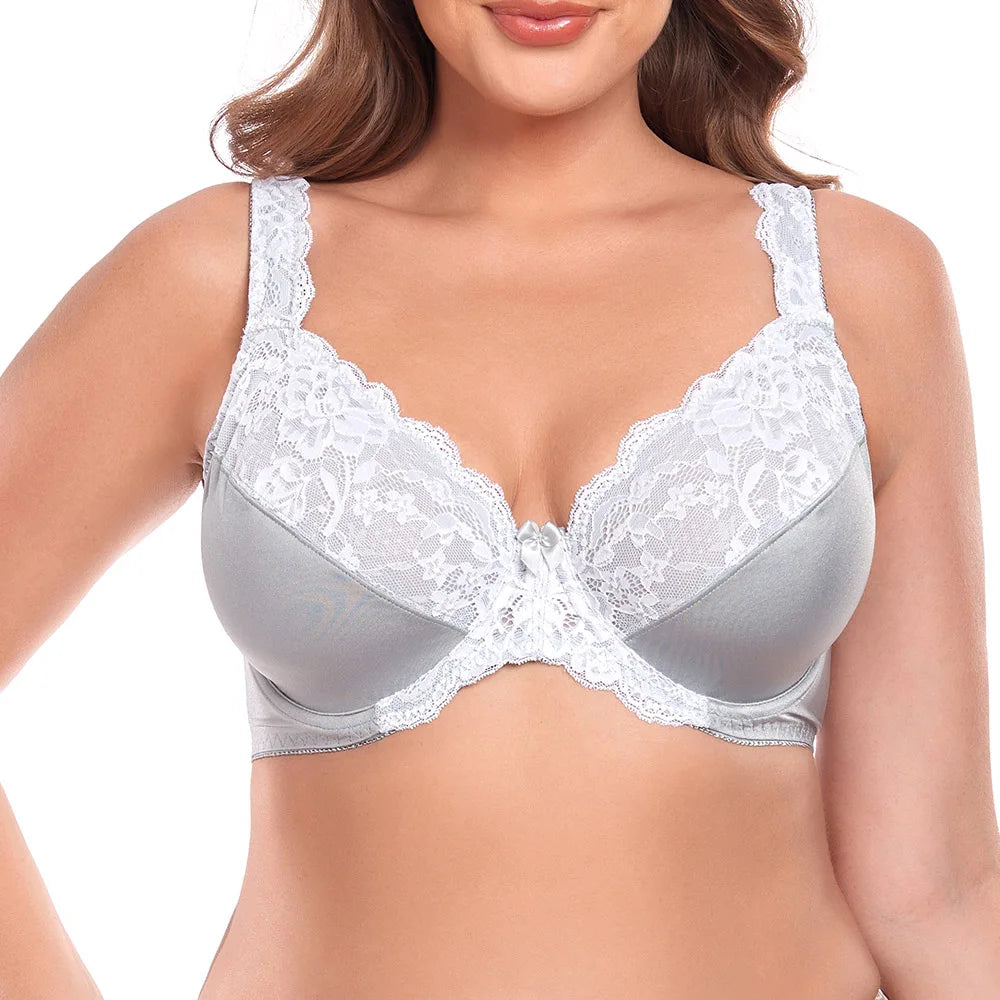 New Women Plus Size Lace Bra
