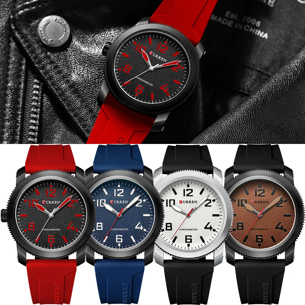 Men Left Hand Design Quartz Wristwatches