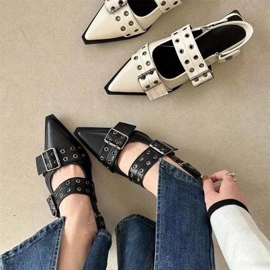 Women's Pumps Rivet Street Style Medium Heel