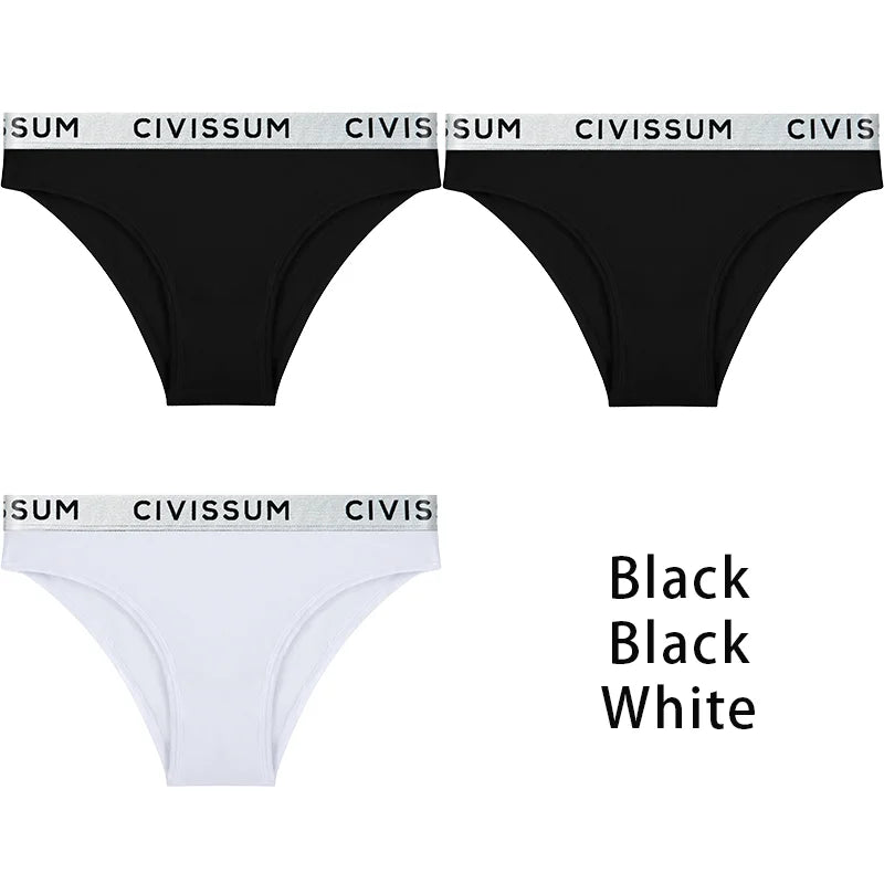 3PCS/Set Women 100% Cotton Panties