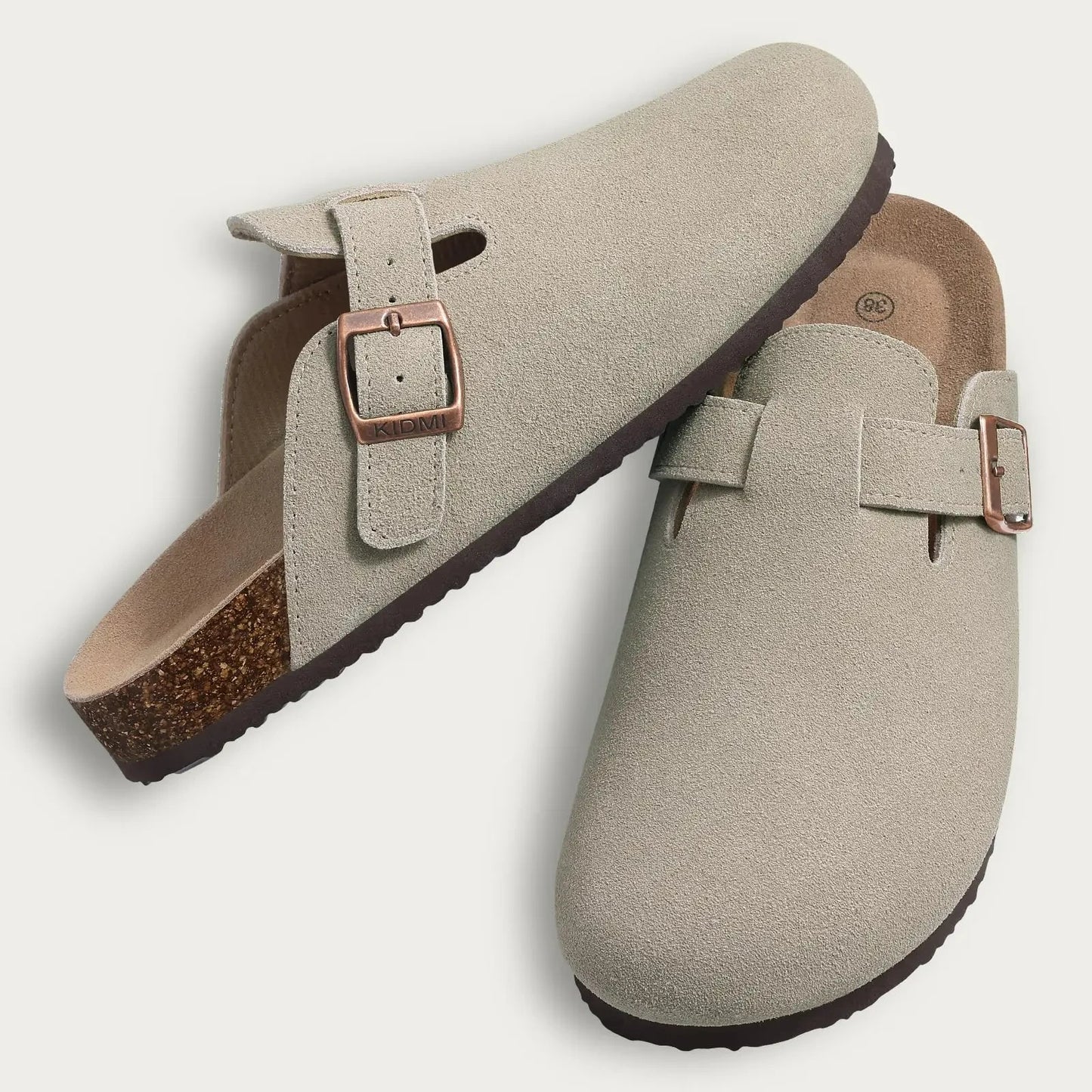 Damenmode Clogs Hausschuhe mit Korksohle