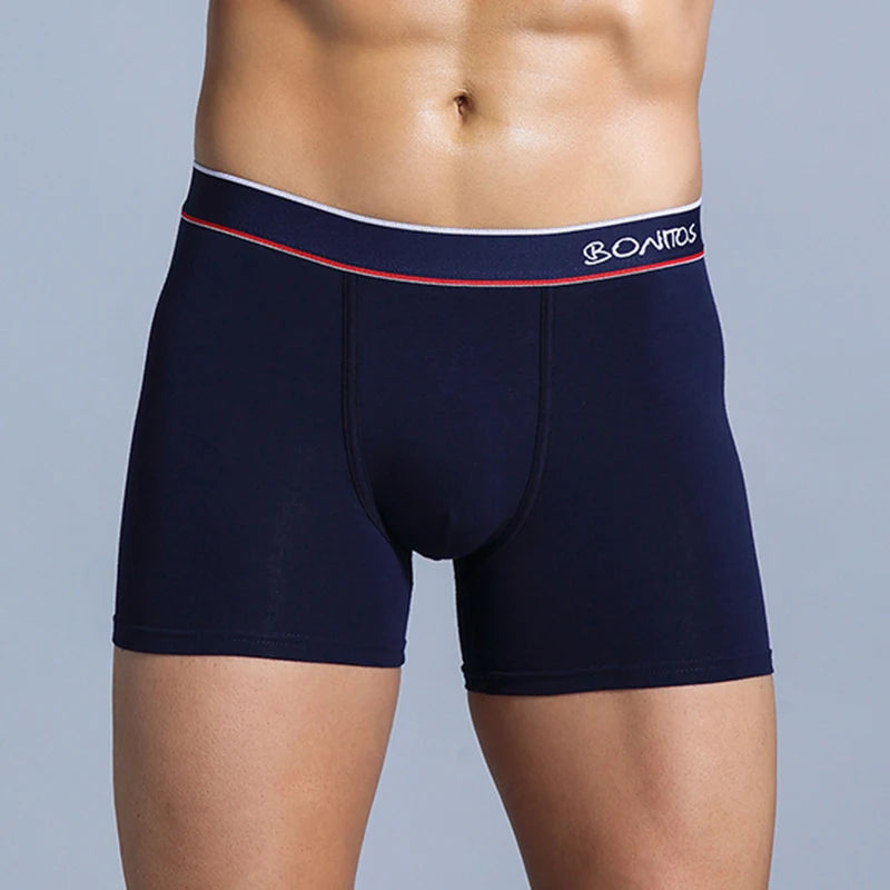 Baumwoll-Boxershorts mit Aufdruck für Herren