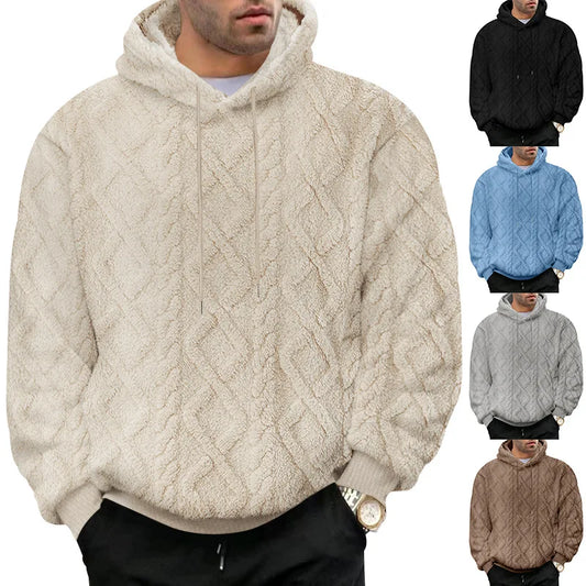 Herren High Street Jacquard doppelseitige Samt Kapuze