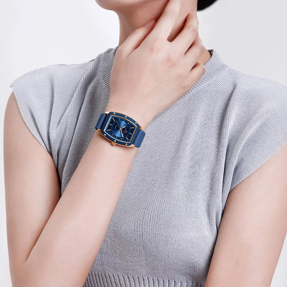 Top Brand Women Tonneau Fashion Quartz Watch